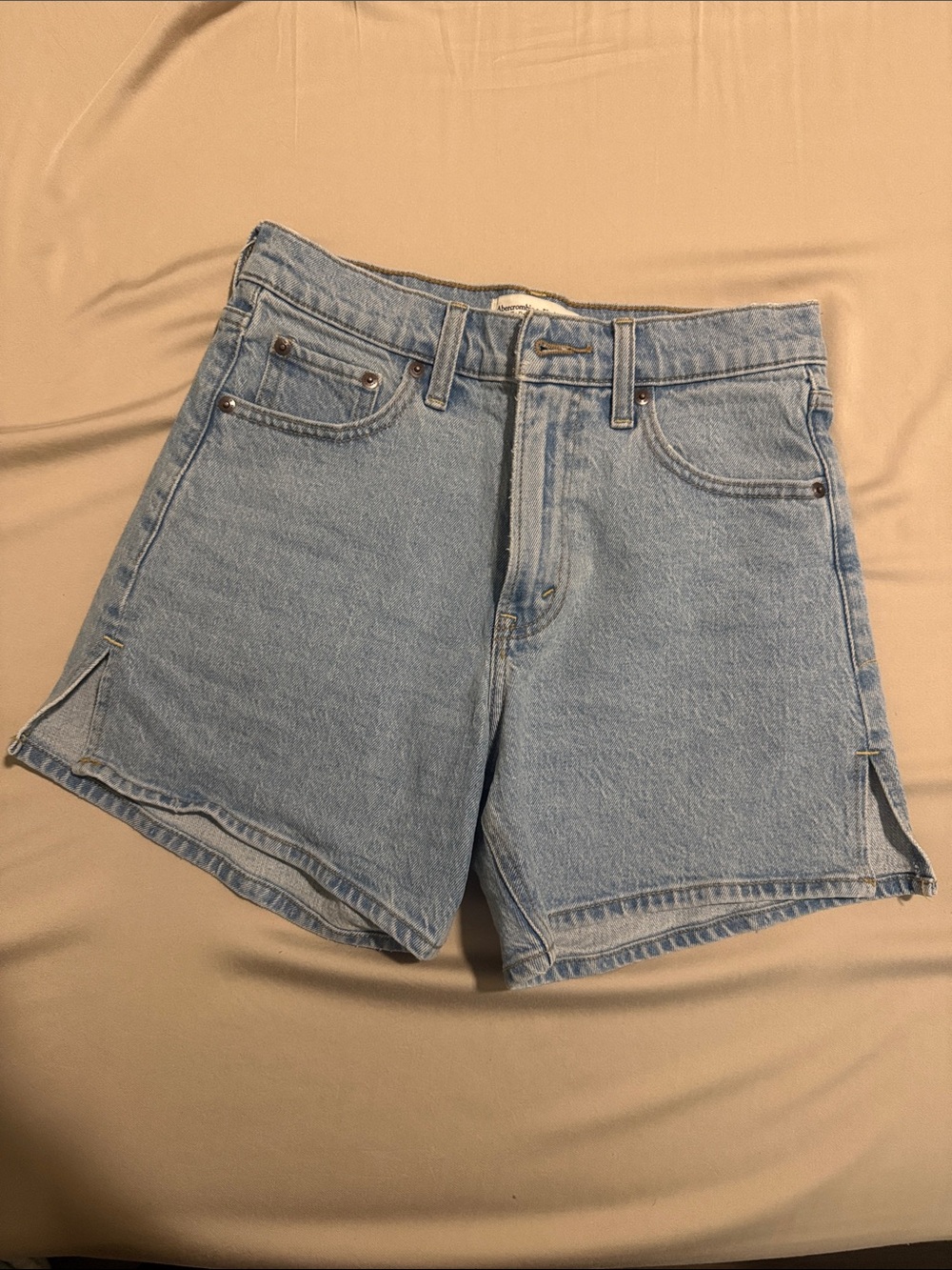 Abercrombie & Fitch Light Blue Denim Jean Shorts